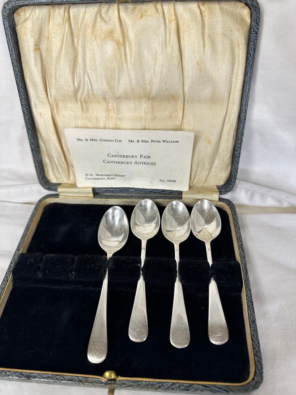 Douglas Pell Sterling Silver Spoons 1977 Jubilee London Hallmark Set